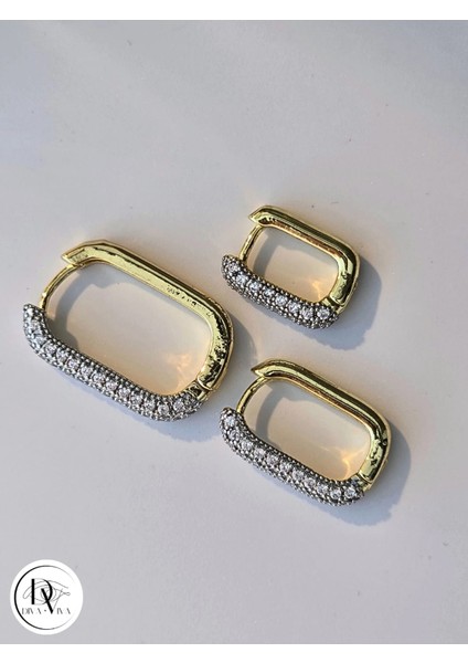 - Glow Earrings – Gold Kaplama Taş Detaylı 3'lü Kadın Küpe Set (KOD-346) fiyatları