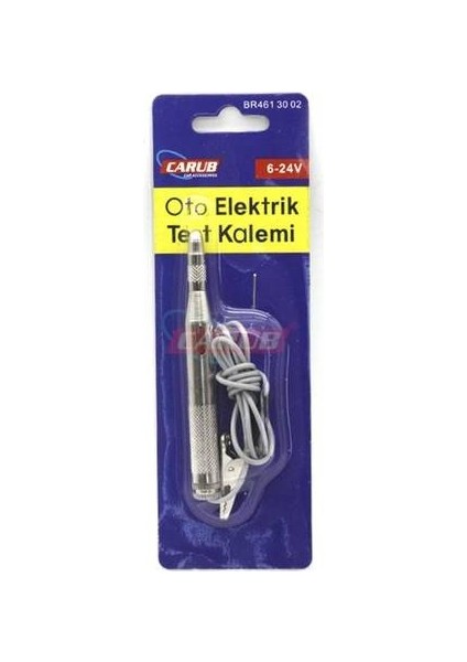 Carub Araç Oto Elektrik Test Kalemi Kontrol Kalemi 6V-24V Timsah Ağızlı