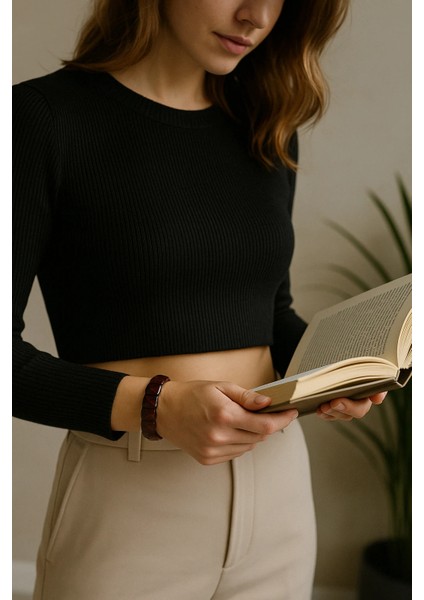 Kırmızı Kaplan Gözü Rolex Bileklik