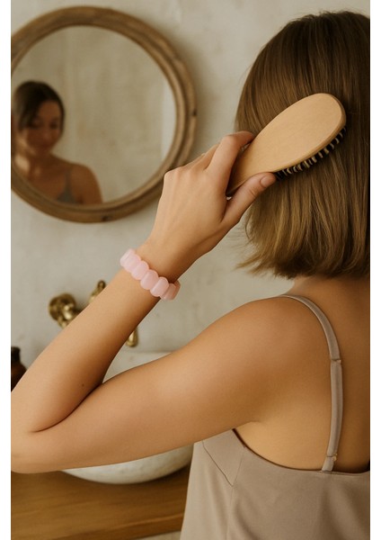 Pembe Kuvars Rolex Bileklik