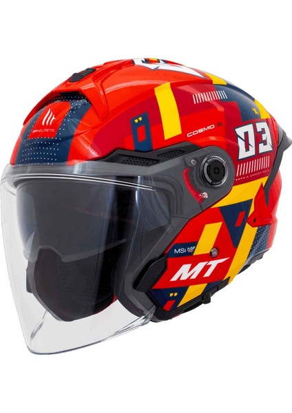 Cosmo Sv Sergio Garcia E5 Parlak Açık Kask fiyatları