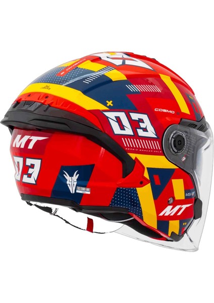 Cosmo Sv Sergio Garcia E5 Parlak Açık Kask modelleri