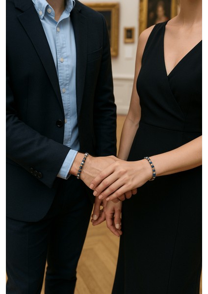 Aqua Marin & Lapis Lazuli & Sedef Bileklik