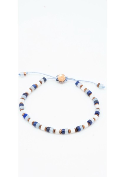 Aqua Marin & Lapis Lazuli & Sedef Bileklik fiyatları