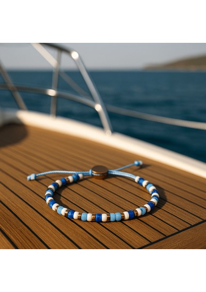 Aqua Marin & Lapis Lazuli & Sedef Bileklik modelleri