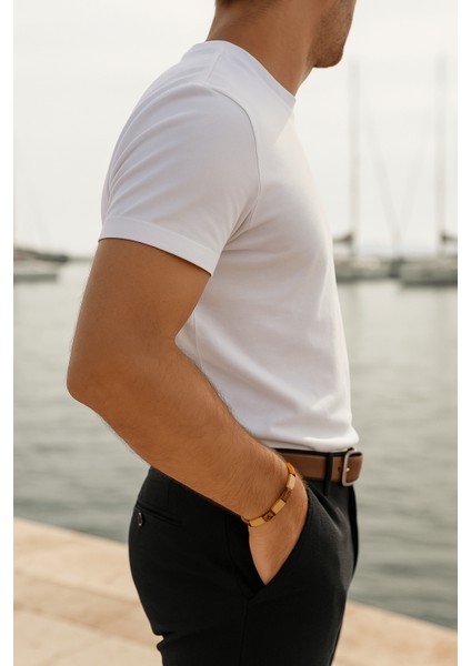 Kare Kehribar Bileklik