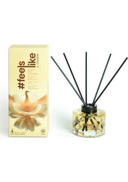 #feelslike A Charm | Sandal Ağacı ve Madagaskar Vanilyalı Doğal Oda Kokusu-Uzun Süre Kalıcı 150 ml