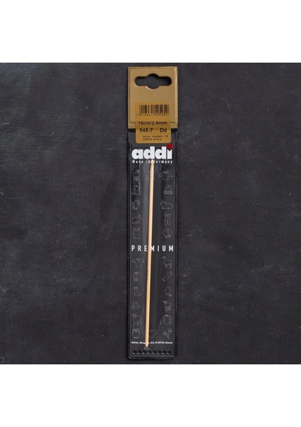 Addi Bambus 2,5mm 15CM Bambu Yün Tığ - 545-7