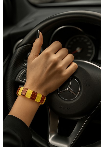 Rolex Kehribar Bileklik