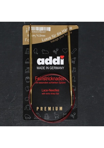 Addi 4,5mm 60CM Klasik Misinalı Dantel Şişi - 755-