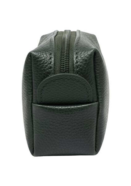 Tek Gözlü Suni Deri Kalem Çantası Yeşil