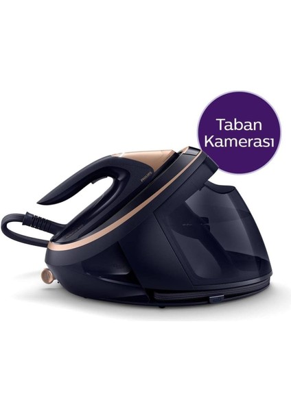 Kumaş Tanıma Özellikli 9000 Serisi Taban Kameralı Buhar Kazanlı Ütü, 750 G'a Varan Şok Buhar, Activesense Teknolojisi, Dahili Kamera, Yapay Zeka Teknolojisi + Mutfak Tartısı (Onerous)