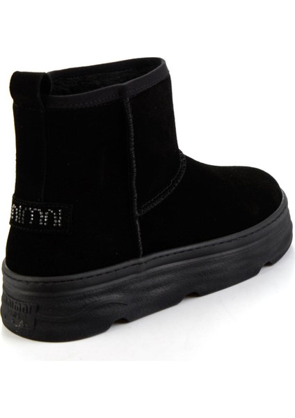 Siyah Hakiki Deri Kadın Bot & Bootie K02748100602 modelleri