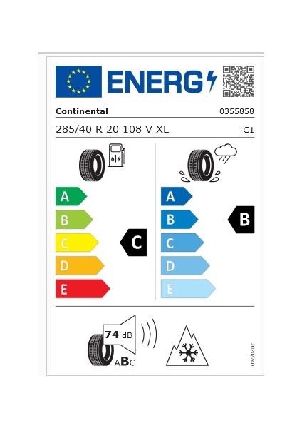 285/40 R20 108V Xl Fr Wintercontact TS870P Oto Kış Lastiği (Üretim Yılı: 2025 ) fiyatları