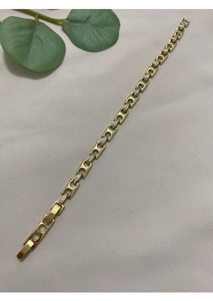 Xuping Xp 14K Altın Renk Kaplama Hediyelik Suya Dayanıklı Kadın Bileklik 17 cm 19 cm Ayarlanabilir