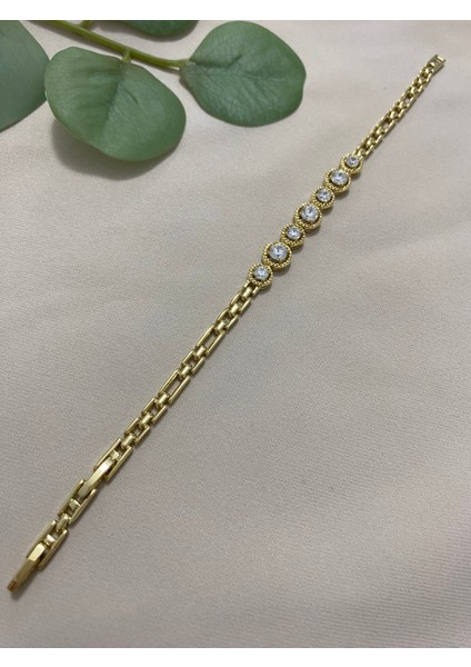 Xuping Xp 14K Altın Renk Kaplama Hediyelik Suya Dayanıklı Kadın Bileklik 17 cm 19 cm Ayarlanabilir