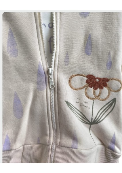 Laura Baby Rain 3 Lü Kapüşonlu Hırkalı Kız Bebek/çocuk Takım