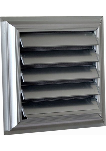 35X35 cm Alüminyum Parlak Krom Eloksal Banyo Menfezi