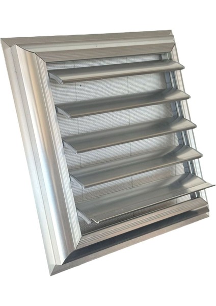 35X35 cm Alüminyum Parlak Krom Eloksal Banyo Menfezi