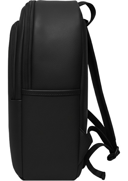 Suni Deri Dört Gözlü Sırt Çantası Siyah fiyatları
