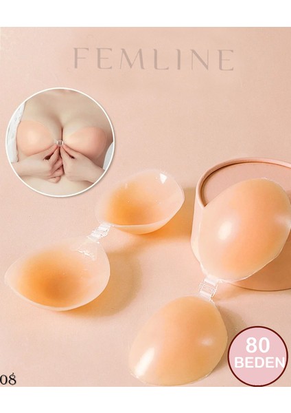 Yapışkanlı Silikon Sütyen - Klipsli - Dikişsiz - Toparlayıcı - Kaldırıcı - Kapatıcı