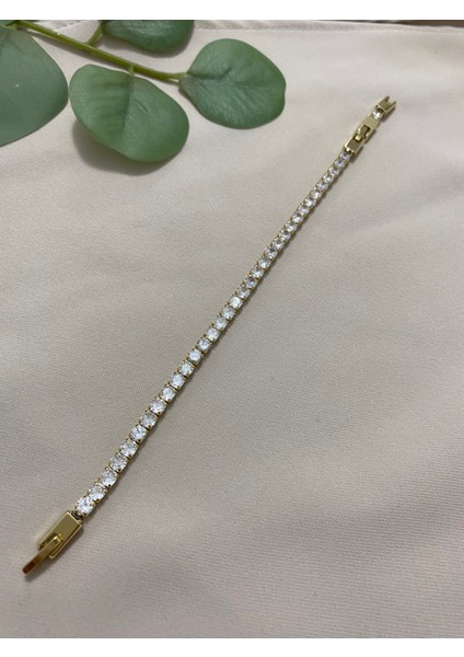 Xuping Xp 14K Altın Renk Kaplama Hediyelik Suya Dayanıklı Kadın Bileklik 17 cm 19 cm Ayarlanabilir