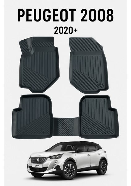 Peugeot 2008 2020+ Uyumlu 3D Oto Paspas Premium modelleri