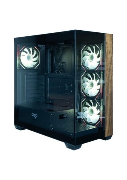 Aıgo DS900W Siyah AT-750W 80+ Non-Modular Bronze Argb Mid Tower Kasa