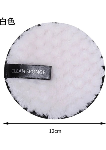 Beyaz 1 Adet Yıkar Yüz Makyaj Pamuğu Ped Mikrofiber Makyaj Temizleme Tozu Puf Yüz Cilt Bakımı Temizleme Fırçası Yüz Bakımı Aracı Kaldırır (Yurt Dışından) indirimleri