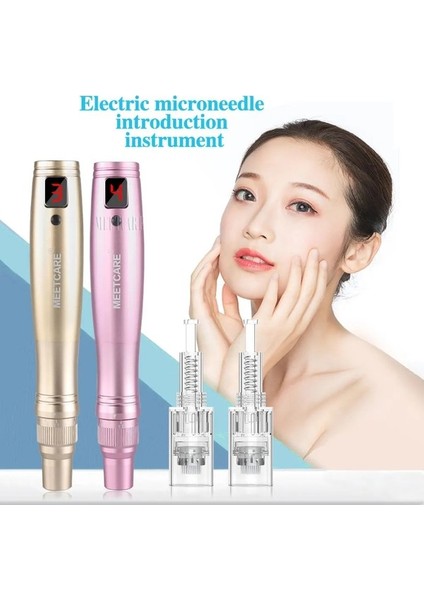 10 Adet 3pin Kablosuz Dermapen Elektrikli 5 Seviye Cilt Bakım Kalemi LED Ekran ile Microblading Cilt Bakımı Mikro Iğneleme Terapi Skar (Yurt Dışından) fırsatları