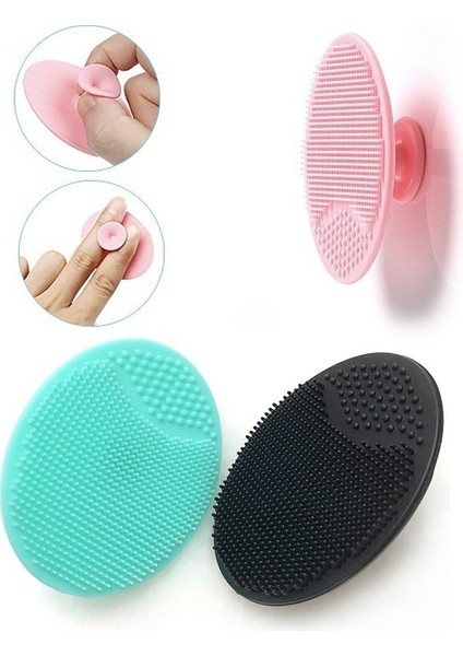 Yeşil Silikon Temizleme Pedi Peeling Fırçası Kaldırma Yüz Cilt Fırçalama Vantuz Bebek Yüz Yıkama Fırçaları Masaj Yüz Cilt Bakımı Araçları (Yurt Dışından) indirimleri