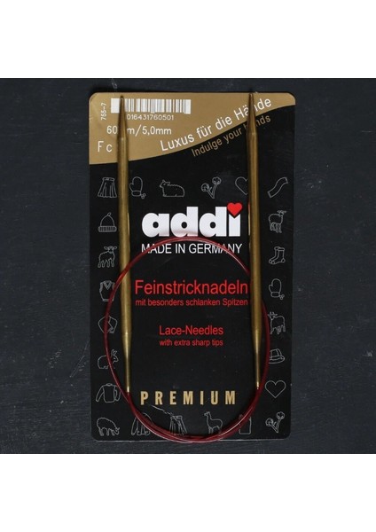 Addi 5mm 60CM Klasik Misinalı Dantel Şişi - 755-7