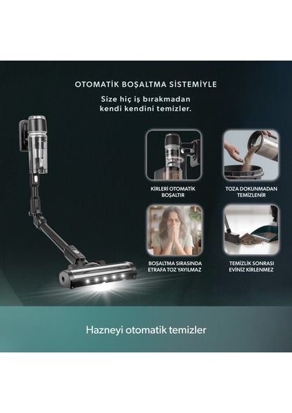 Dustrider Pro 1270H Toz Istasyonlu Ergonomik Dikey Süpürge Siyah fiyatları