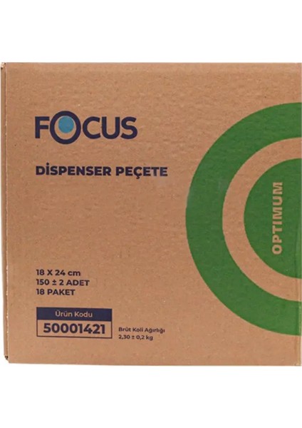 Dispenser Peçete 150'LI 18 Paket