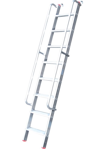 Düz Basamaklı Korkuluklu Merdiven 2 Metre 6 Basamaklı fiyatları