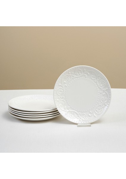 Safir 6 Parça Porselen Kek/pasta Takımı 21 cm
