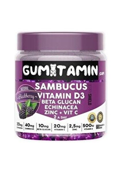 Sambucus Vitamin D3 İçeren Güçlendirici Şampuan Zayıf Saçlar İçin 60 Adet