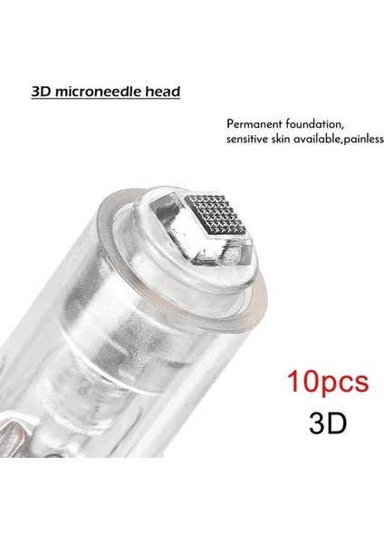 10 Adet 3D 10/50 Adet Bb Glow Cilt Bakım Kalemi Süngü Iğneler Kartuşları Vida Yuvası Mikro Iğne Kalem 9/12/36PIN/NANO/3D M7 M5 Nano Microneedle (Yurt Dışından)
