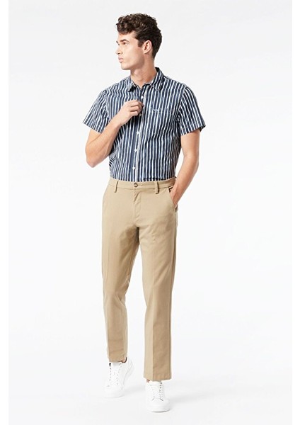 Smart 360 Flex Bej Workday Slim Fit Pantolon