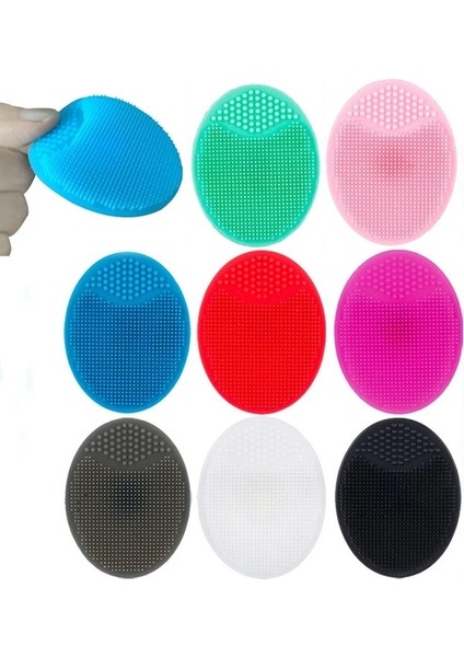 Turuncu Silikon Temizleme Pedi Peeling Fırçası Kaldırma Yüz Cilt Fırçalama Vantuz Bebek Yüz Yıkama Fırçaları Masaj Yüz Cilt Bakımı Araçları (Yurt Dışından) fırsatları