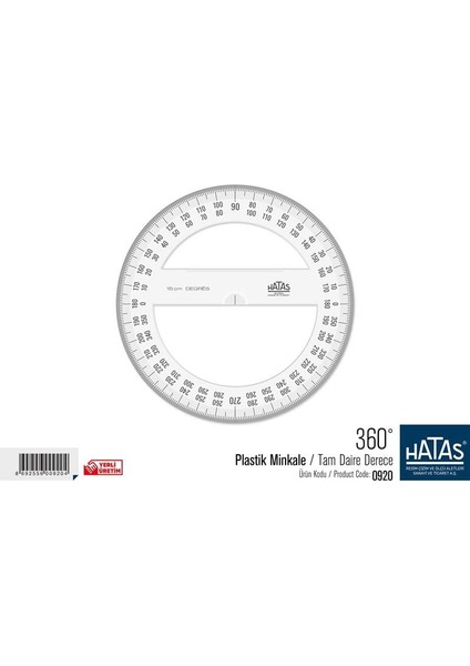 360° Plastik Minkale / Tam Daire Derece