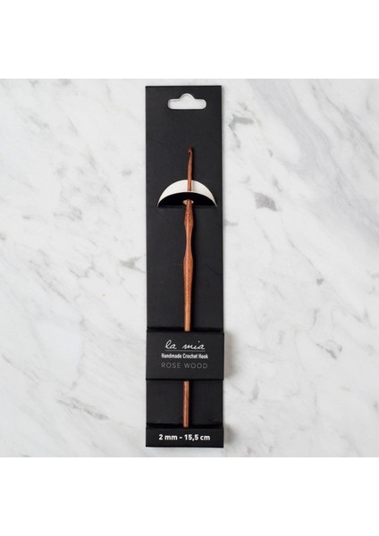 La Mia Rosewood 2 mm 15.5 cm Ahşap Yün Tığ