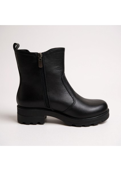 Iç Dış Hakiki Deri Fermuarlı Kolay Giyilen Kalın Topuklu Çizme Bot modelleri