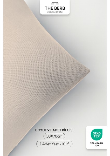 | 2'li Lakost Örgü Yastık Kılıfı Seti | %100 Pamuk | 50 x 70 | Fermuarlı fırsatları