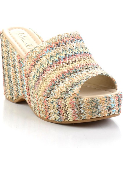 Çok Renkli Kadın Terlik K04688001928 fiyatları