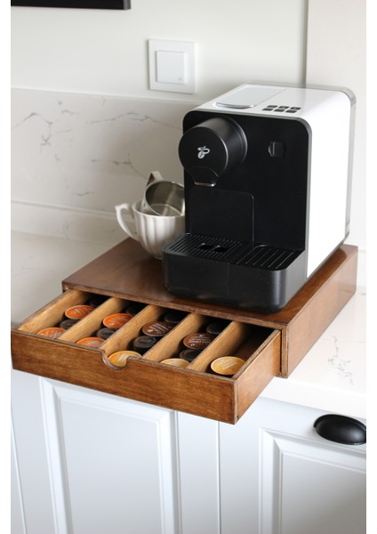 Kapsül Kahve Standı Organizer Raf Ceviz fiyatları
