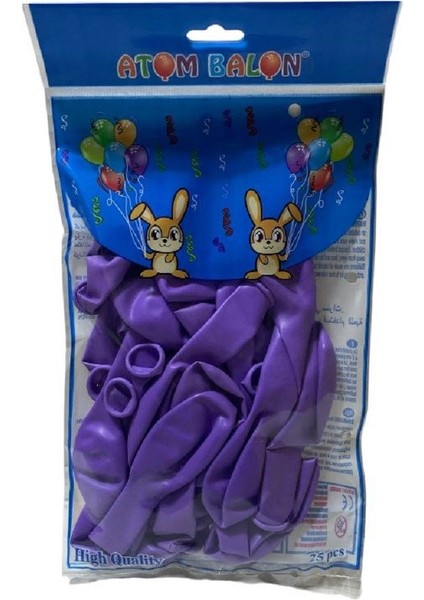 25 Adet Mor K Balon Seti 2617