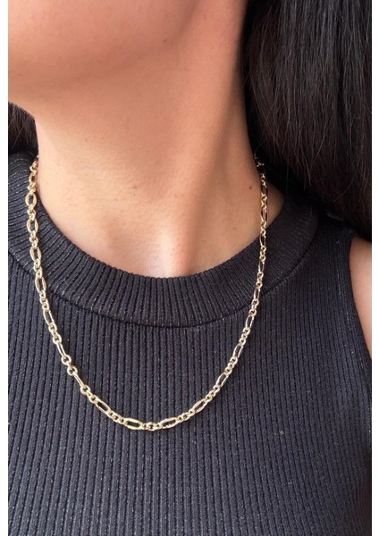 Xuping 14K Orta Kalın Damla Işıltılı Zincir Gold Kolye fırsatları