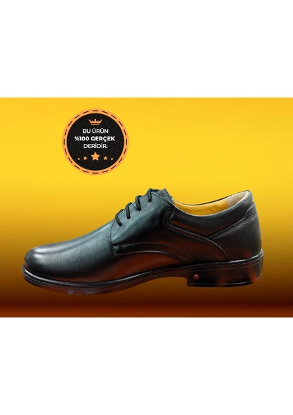 G-426 Erkek Hakiki Deri Ortopedik Hava Kanal Tabanlı Klasik Ayakkabı