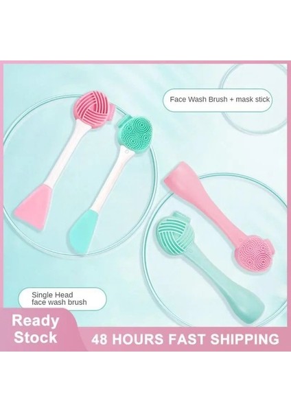 02 Çift Kafa Yüz Temizleme Fırçası Silikon Yüz Masaj Fırçası Peeling Yüz Temizleyici Cilt Bakımı Aracı Masaj Dropshipping (Yurt Dışından) fiyatları
